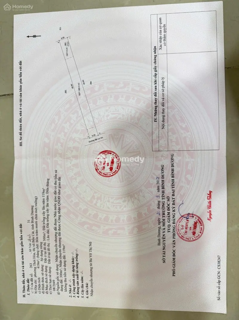 Bán Đất Phường Thới Hòa, Bến Cát Cũ Nhánh Đường Kho Đạn Cây Xăng Thới Hòa