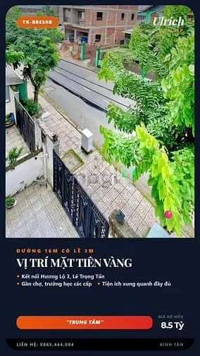 Nhà Hẻm Xe Tải Bình Hưng Hòa Bình Tân 80M2 3T Mới 8.5 Tỷ