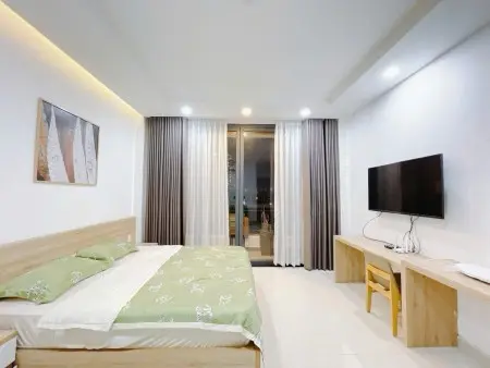 Trọ Bình Thạnh Gần Chợ Bà Chiểu, Đh Văn Lang Studio 36M2 Ban Công Rộng Nơ Trang Long Bình Thạnh