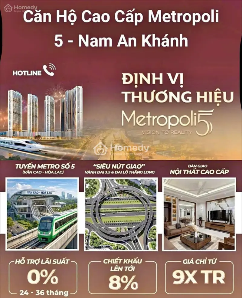 Mở Lịch Booking Metropoli5, Xã An Khánh, Hoài Đức, Hà Nội