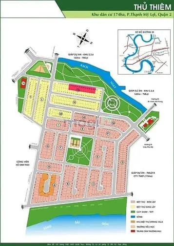 Bán Đất Dự Án Villa Thủ Thiêm Quận 2 Lô O - Đối Diện Cv Ngang 10M