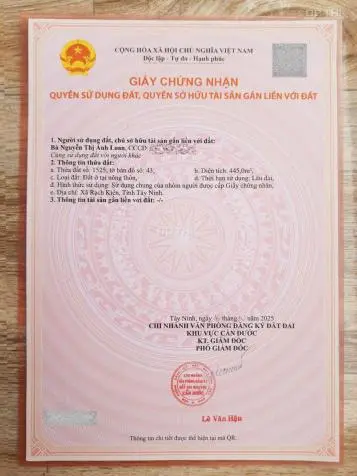 2170M2 Đất Vườn – 445M2 Thổ Cư Rạch Kiến (Cần Đước - Long An)