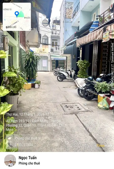 Cho Thuê Phòng Quận10, Cửa Sổ, Wc Riêng, Kệ Bếp