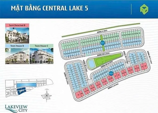 Chính Chủ Gửi Bán Biệt Thự Mặt Tiền View Hồ Lakeview City