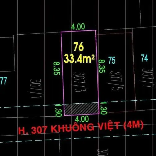 Bán Nhà Hẻm Đường Khuông Việt, Quận Tân Phú, 4X9,65M, Giá 4,8 Tỷ