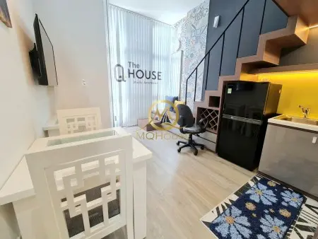 Cho Thuê Phòng Cao Cấp_Dạng Duplex_Nhận Xe Điện_Bảo Vệ 24/24_Tòa Nhà An Ninh Gần Emart Phan Văn Trị