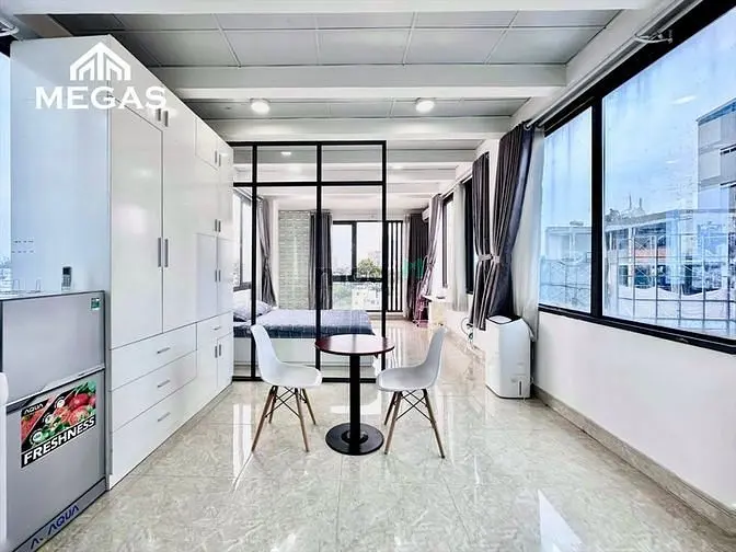 Căn Hộ 1 Phòng Ngủ Siêu Rộng - Full Nt -Tone Nhẹ Nhàng -Ngã Tư 7 Hiền