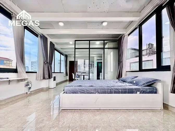 Căn Hộ 1 Phòng Ngủ Siêu Rộng - Full Nt -Tone Nhẹ Nhàng -Ngã Tư 7 Hiền