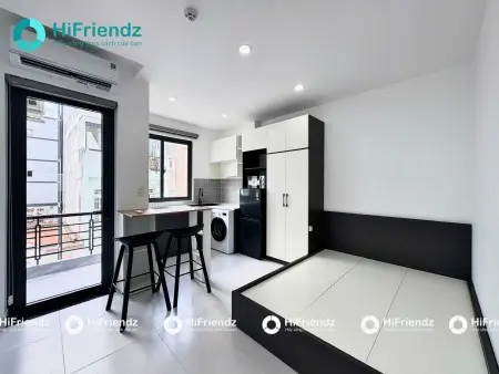 Cho Thuê Căn Hộ Mini Studio Ban Công Full Nội Thất | Đường Hoàng Hoa Thám, Tân Bình - Gần K300 Etown