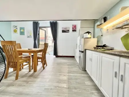 Cho Thuê Căn Hộ Duplex Trần Cao 2 Khung Gian Ngủ, Full Nội Thất, Ban Công Thoáng