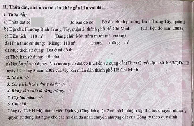 Bán Gấp Giảm Nửa Tỷ 🔥 Đất Dự Án Khu Lê Văn Thịnh Quận 2 Dt 5X22M Sổcn