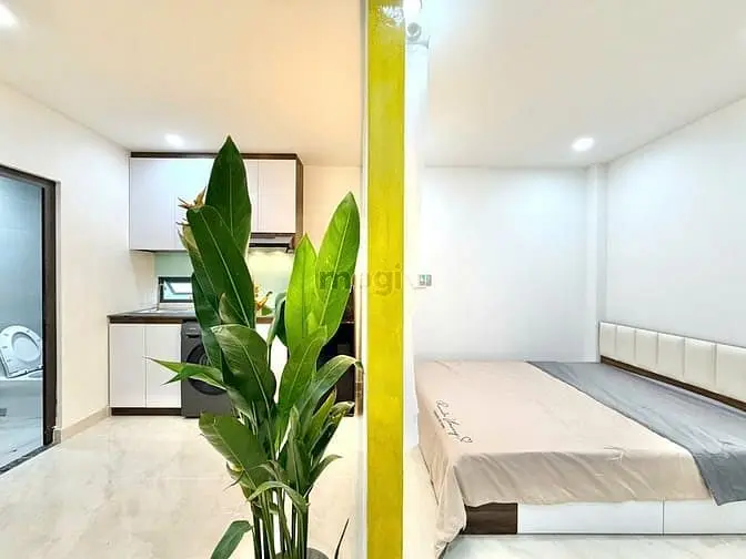 Căn Hộ Studio - Full Nội Thất - Tách Bếp - Mới Xây Ngay Quang Trung