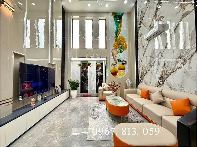 Nhà Đường Xe Hơi Thạnh Xuân 25, Dt:4,5X14,5M, Lửng, 3 Lầu, 4Pn, P.thờ