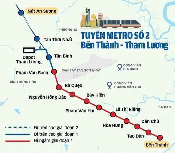 Nhà ~200M² (6X24M) Cmt8 - Tuyến Metro Bến Thành, 3 Lầu. Giá 18.3 Tỷ