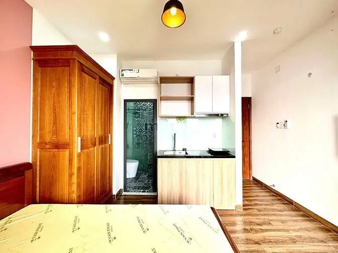 Căn Hộ Studio Full Nội Thất Mới Xây Ngay Sau Đại Học Nguyễn Tất Thành