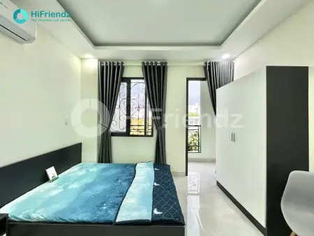 Phòng Giá Rẻ - Ban Công - Full Nội Thất Mới Xây Ngay Mặt Đường Trường Chinh - Cvpm Quang Trung