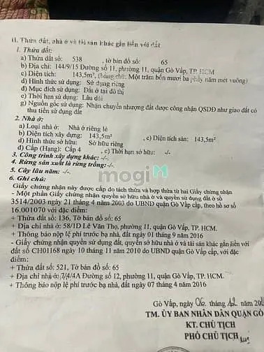 Bán Dãy Nhà Trọ Hxh Rộng (12X12) 144/9/15 Đường 11, P11 Gò Vấp Lê Văn