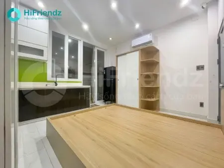 Phòng Logia Giếng Trời-Đầy Đủ Nội Thất Bếp Lớn