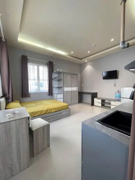 Thuê Ngay Phòng 30M2 , Cửa Sổ Lớn , Full Nội Thất Ngay Nguyễn Gia Trí , Quận Bình Thạnh