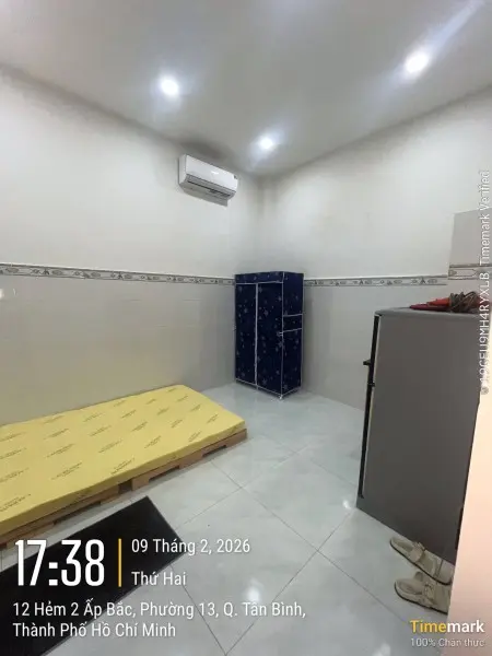 Cho Thuê Phòng 18M2 - Đầy Đủ Nội Thất - P Trệt Giá 4.5Tr - P13 - Q Tân Bình