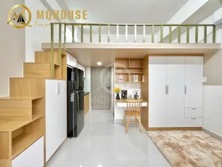 Phòng Trọ Có Gác - Bancol Riêng Thoáng - Full Nội Thất Ngay Cầu Vượt Hoàng Hoa Thám