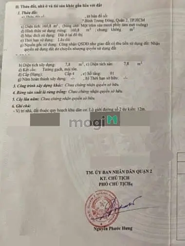 Bán Đất Quận 2 Góc 2 Mặt Tiền Đường Ô Tô Ngang Hơn 6.2M Full Thổ