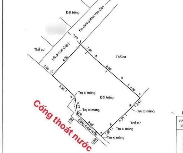 Bán Đất Đường Kha Vạn Cân Thủ Đức 139M2