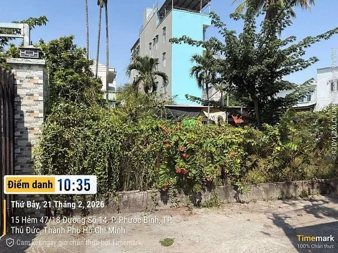 Chỉnh Chủ Gửi Bán Lô Đất Khu Phân Lô Đường Số 14 Khu Phước Bình Quận 9