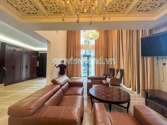 Bán Villa Riviera An Phú, Gồm 1 Trệt, 2 Lầu, 600M2, Ngang 21M, 4Pn-5Wc