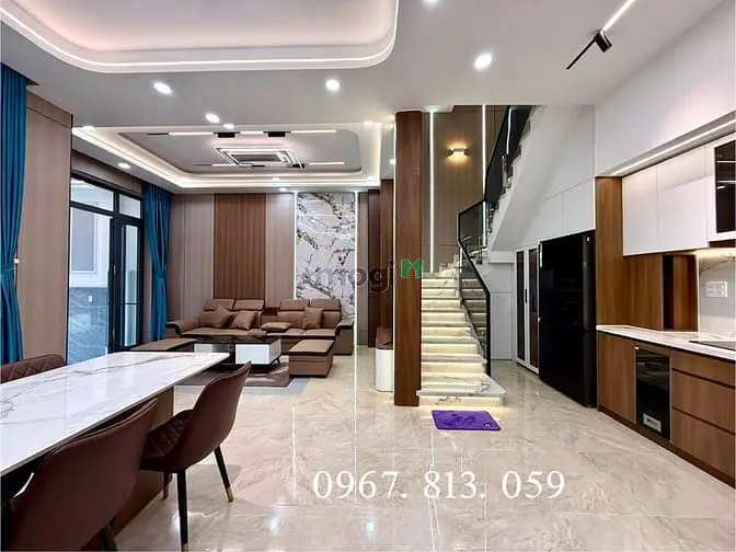 Nhà Phố View Sông, Dt:6.5X14M, Nở Hậu 8.5M, Trệt, 3 Lầu, 4Pn, Sân Ô Tô