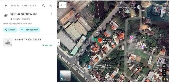 Bán Lô Đôi 2 Sổ Riêng Gần Đường Hùng Vương - Thanh Hà, Hội An