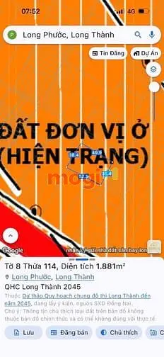 Mặt Tiền Đường Song Trang Thông Từ Quốc Lộ 51 Ra Đường 25C Full Thổ Cư