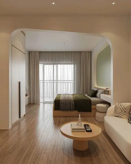 Studio Siêu Đẹp Full Nội Thất Thiết Kế Hiện Đại