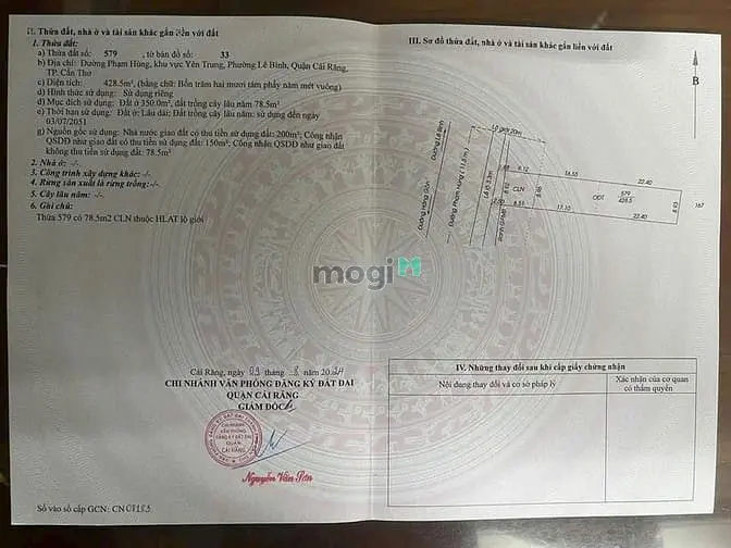 Bán Kho 740M2 Mặt Tiền Phạm Hùng, Phường Cái Răng, Cần Thơ - 23 Tỷ