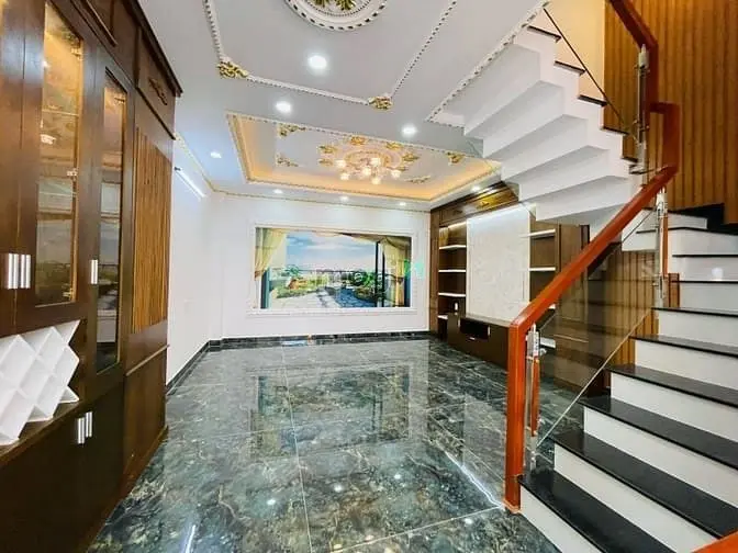 Nhà Mới 55M2 - Chỉ 5Ty9 Tl - Hẻm Xe Hơi Vào Nhà - 5 Tầng Dọn Ở Ngay