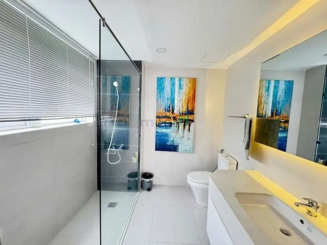 Cho Thuê Căn Hộ Happy Valley, 100M2 3Pn, View Sông, Lầu Cao Giá 27Tr.