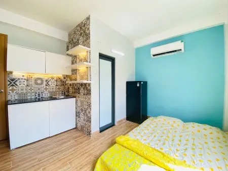 Studio Đón Nắng Siêu Xinh, Full Nội Thất Ngay Ngã 4 Hàng Xanh