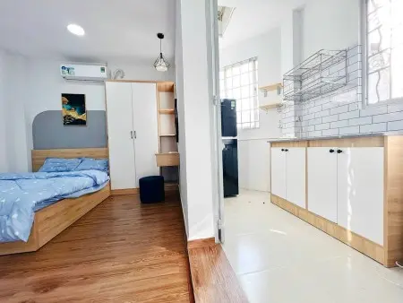 Cho Thuê Phòng Rộng 35M2 Tách Bếp Đường Nguyễn Gia Trí, Bình Thạnh Gần Ngã Tư Hàng Xanh Giá Rẻ