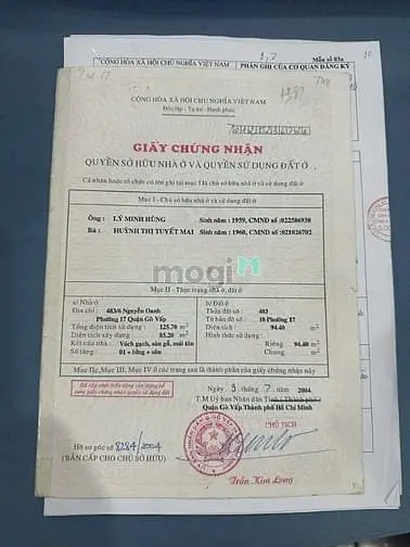 Bán Nhà Rộng (5,2X18) 496/6 Nguyễn Oanh P17 Gò Vấp (Chợ An Nhơn)