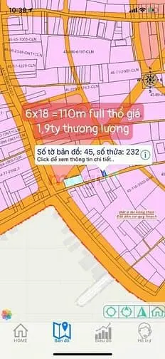 Đất Nền Thổ Cư Xã Phú Đông, 110M2(6X18) Cách Hùng Vương 50M Giá Đầu Tư