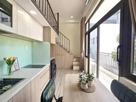 Căn Hộ Duplex Ban Công Full Nt Ngay Tân Quy Q7 Gần Lotte, Him Lam, Rmit, Tdtu, Q1, Q4