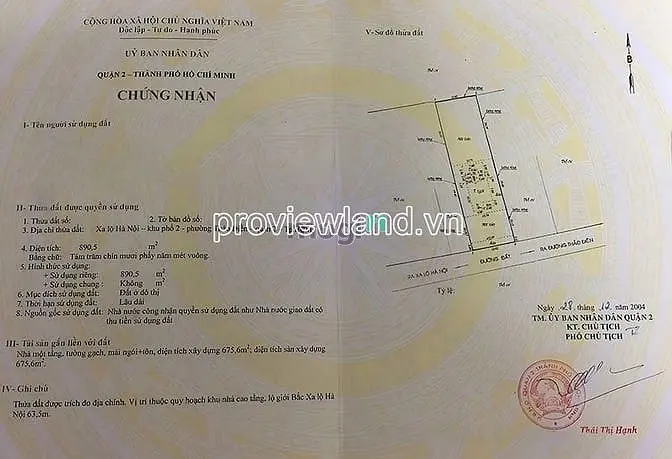 Bán Lô Đất Mặt Tiền Xa Lộ Hà Nội, Thảo Điền, 890M2, Ngang 16M, Xây Cao