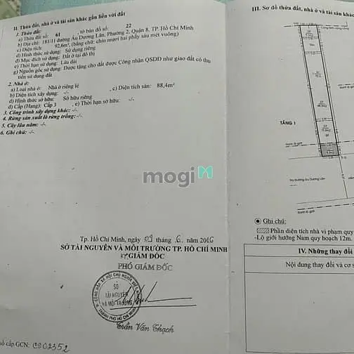 Cần Bán Nhà Hẻm Xe Tải – Âu Dương Lân, Phường 03, Quận 8