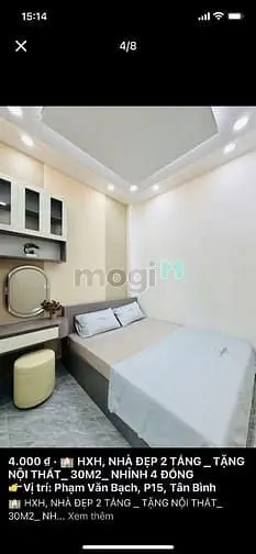 Lụm Nhẹ Em Phạm Văn Bạch-P15-Tân Bình- Tphcm, Shr, 2Tỷ855