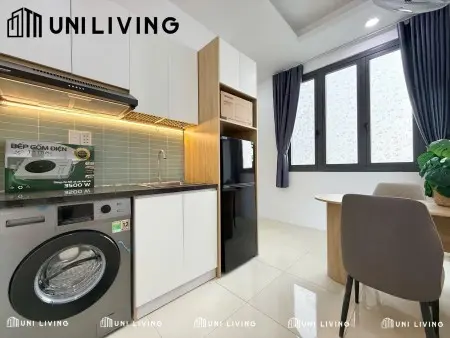 Cho Thuê Phòng Mới Full Nội Thất Ban Công Lớn Tách Bếp Gần Phan Đăng Lưu - Bờ Kè Trường Sa, Q1, Q3