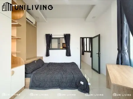 Cho Thuê Phòng Mới Full Nội Thất Ban Công Lớn Tách Bếp Gần Phan Đăng Lưu - Bờ Kè Trường Sa, Q1, Q3