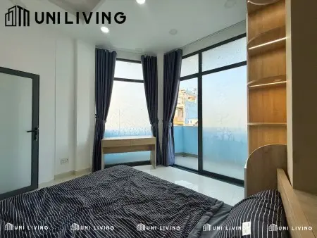 Cho Thuê Phòng Mới Full Nội Thất Ban Công Lớn Tách Bếp Gần Phan Đăng Lưu - Bờ Kè Trường Sa, Q1, Q3