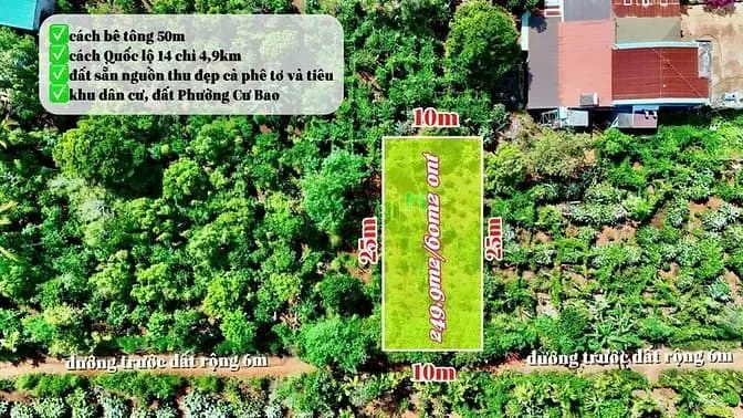 Bán Đất Phường Cư Bao, Đaklak Giá 399 Triệu Chủ Cần Tiền Hạ Giá Bán G