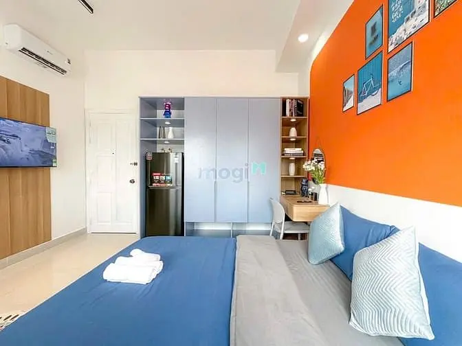 Cho Thuê Căn Hôn Studio Full Nội Thất , Chỉ Cần Dọn Vào Ở