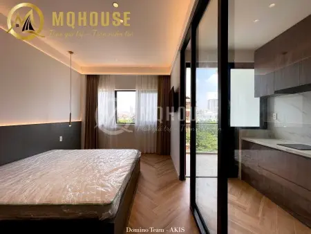 Dự Án Mới Căn 1Pn Ban Công Mặt Trước Được Trang Bị Full Nội Thất Gần Đảo Kim Cương